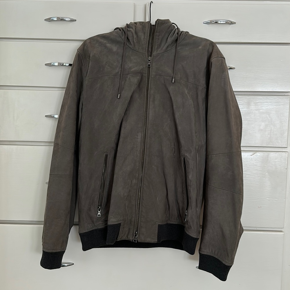 Vince Men’s Suede Hoodie - L